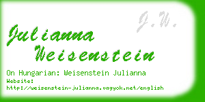 julianna weisenstein business card
